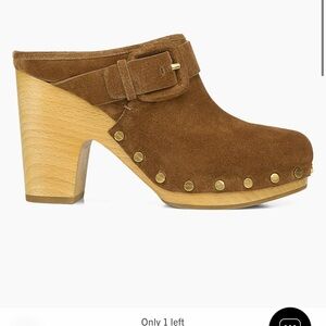 Veronica beard suede clogs